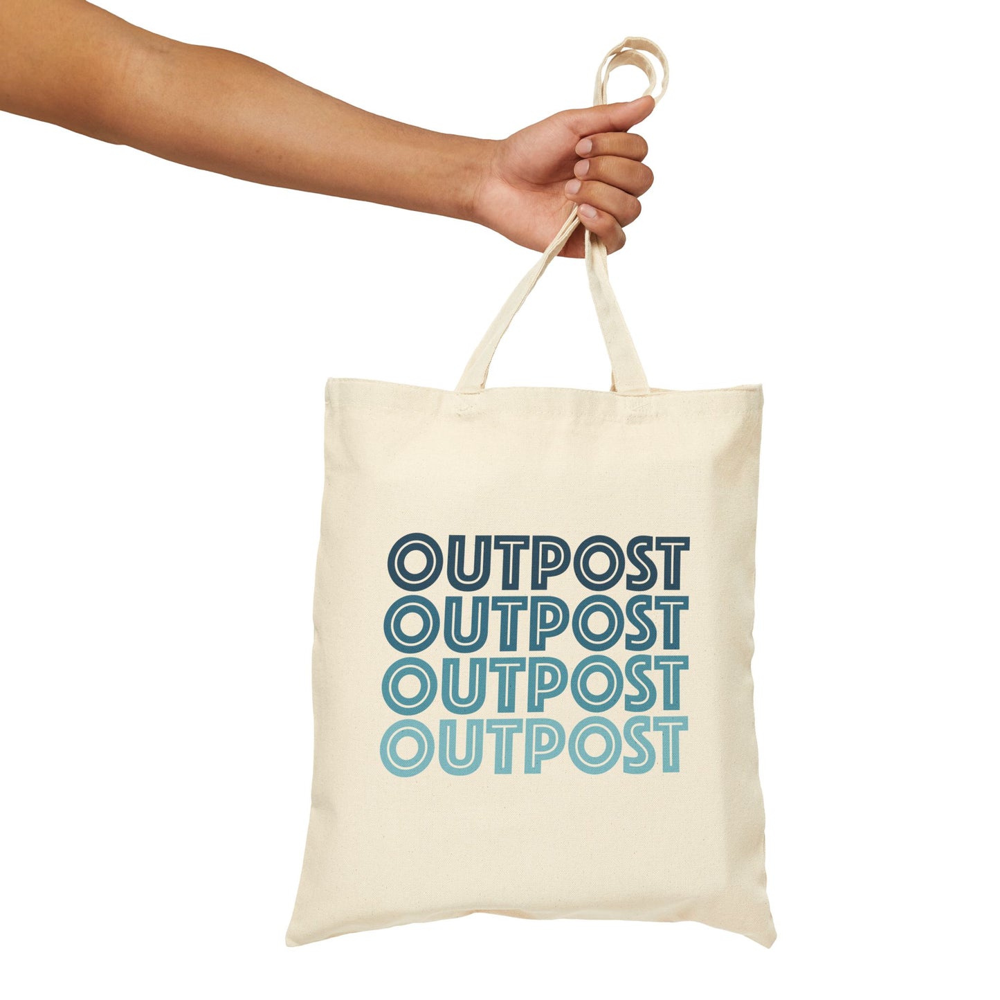 Outpost Stacked Logo Tote
