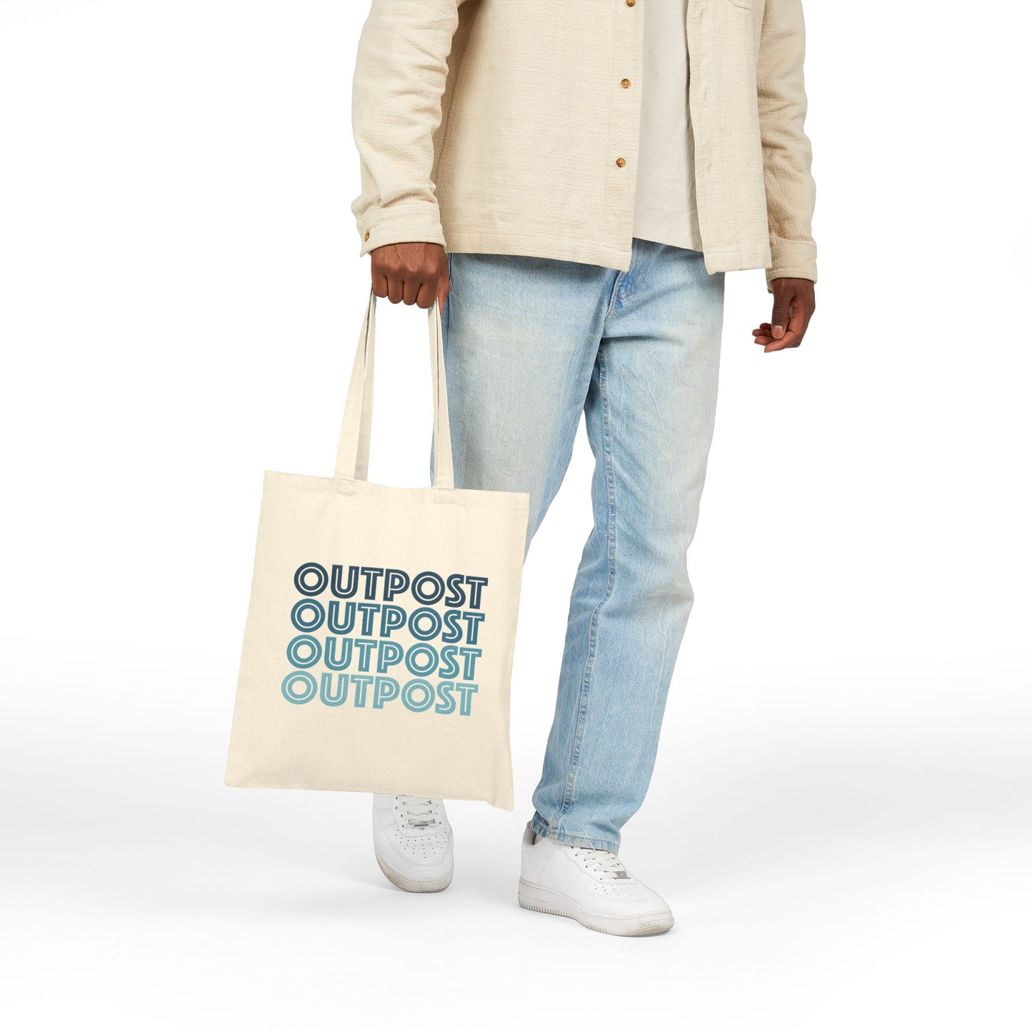 Outpost Stacked Logo Tote